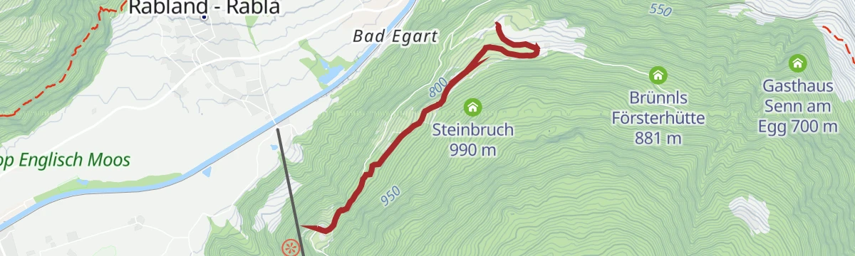 Route map: Sentiero dei masi di Quadrato